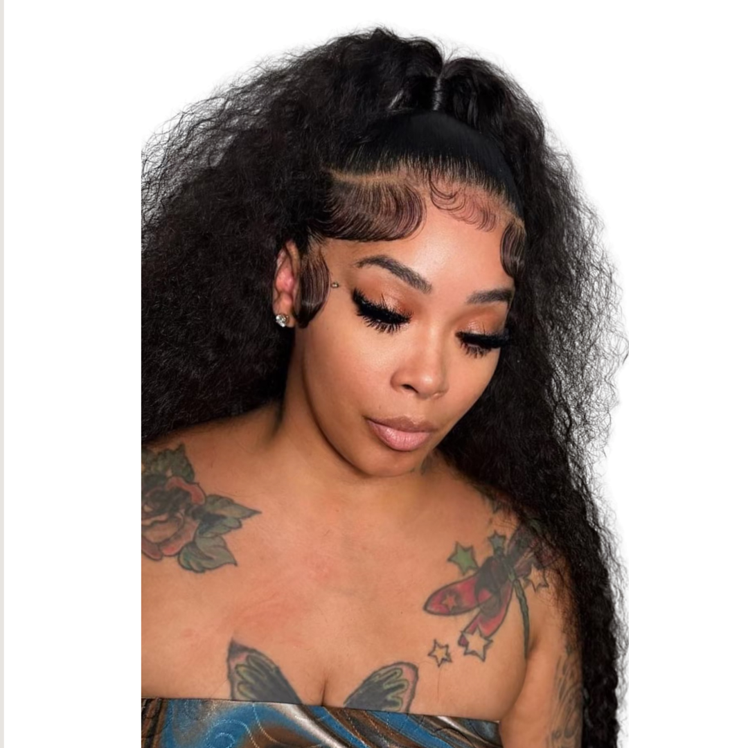 13x6 Curly Frontal Wigs HD 200% Density